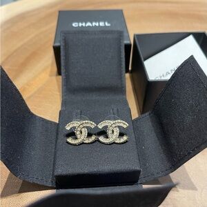 Chanel Logo Earrings